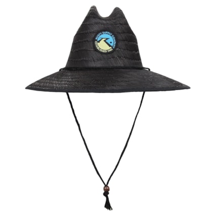 Chapéu de Palha Rusty Lifeguard Black Chapéu de Palha Rusty Lifeguard Black