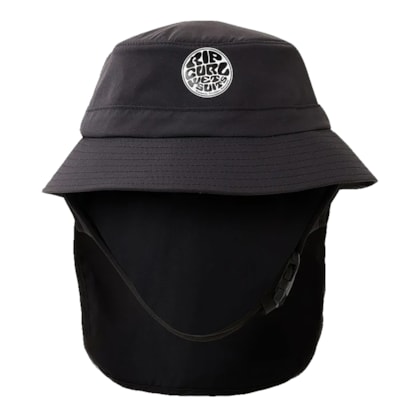 Chapéu para Surf Rip Curl Surf Series Bucket Hat Black Black