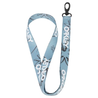 Chaveiro Oakley Wanderlust Lanyard Three Lines Palms Lt Blue