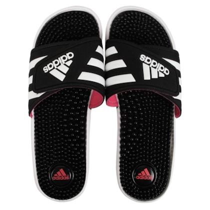 Chinelo Adidas Adissage Black White Pink Chinelo Adidas Adissage Black White Pink