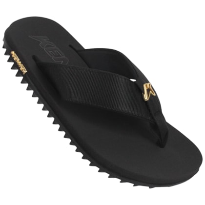 Chinelo Kenner Kivah Gold Preto Chinelo Kenner Kivah Gold Preto