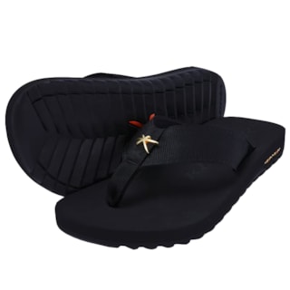 Chinelo Kenner Kivah Gold Preto