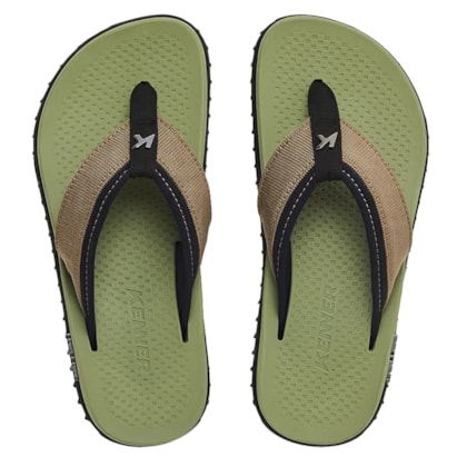 Chinelo Kenner Kivah Pro Verde e Preto