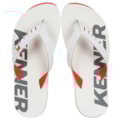 Chinelo Kenner Red Laranja Branco