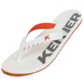 Chinelo Kenner Red Laranja Branco