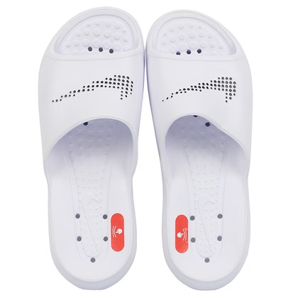 Chinelo Nike Victori One Shower Slide White Black