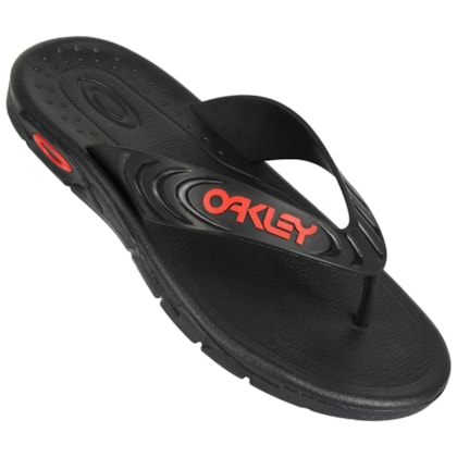Chinelo Oakley Crowd B1B Black Orange