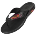 Chinelo Oakley Crowd B1B Black Orange