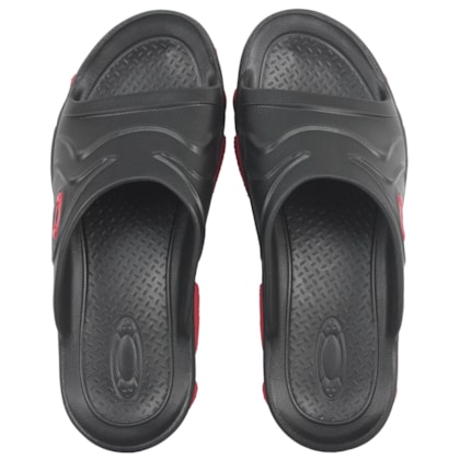 Chinelo Oakley Titan Slide Black Red