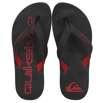Chinelo Quiksilver Layback Rubber Ocean Red