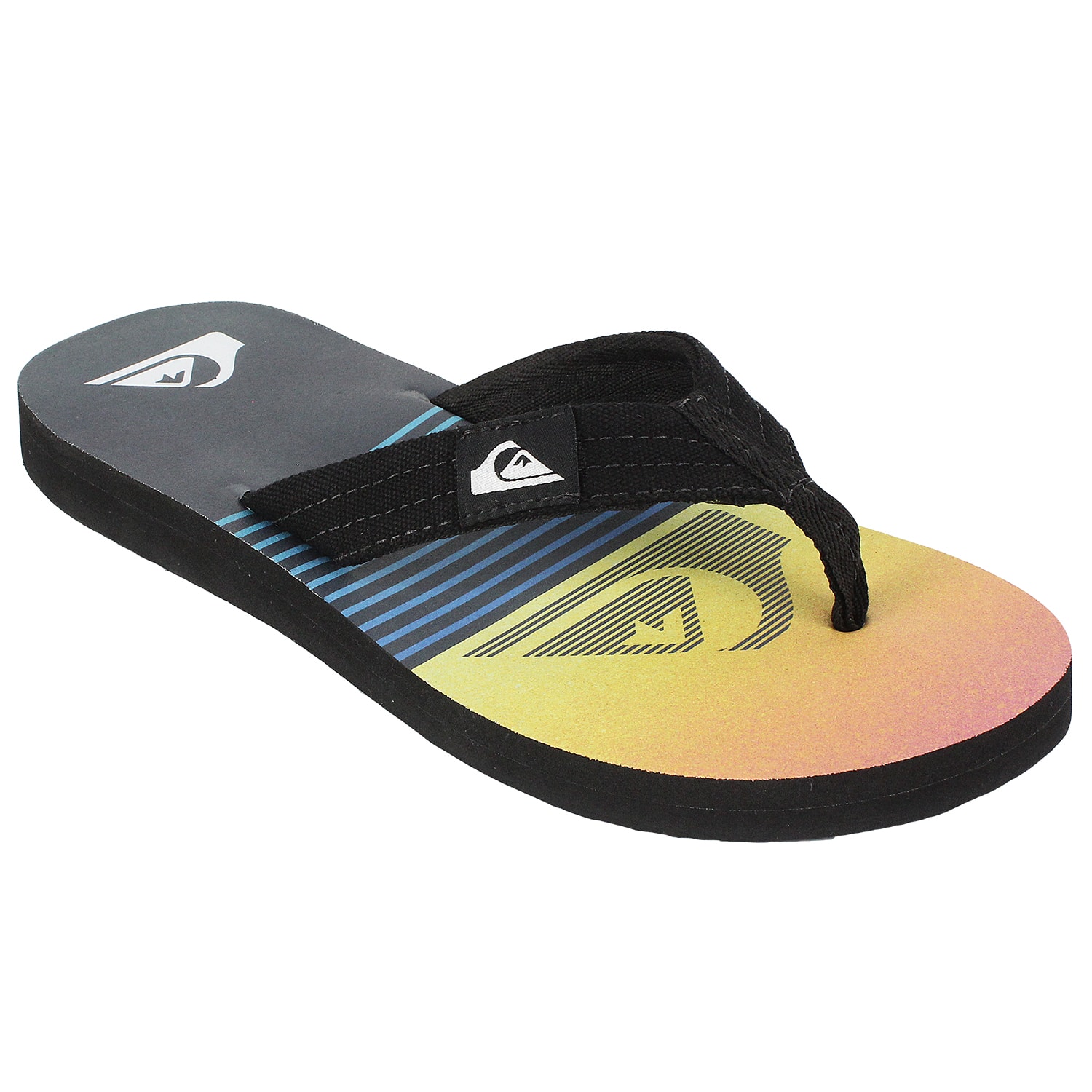 Chinelo Quiksilver Layback Slab Stripe Navy
