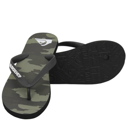 Chinelo Quiksilver Molokai Camo Military Green Chinelo Quiksilver Molokai Camo Military Green