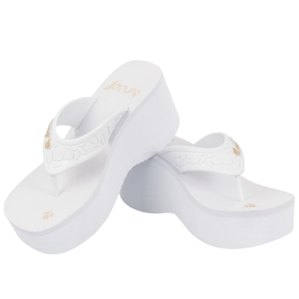 Chinelo Reef Liv Screen Jet White Gold