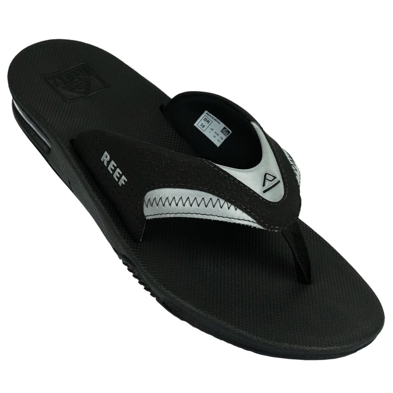Chinelo Reef Mick Fanning Black Reflective
