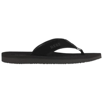 Chinelo Reef Smoothy Suede Black