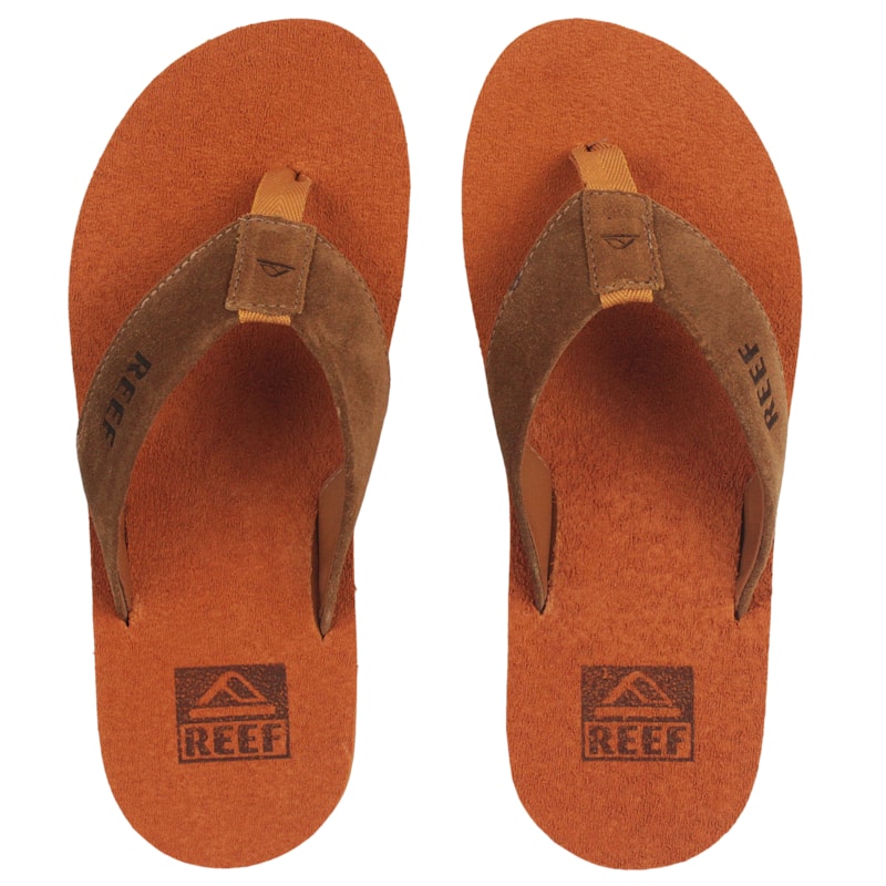 Chinelo Reef Smoothy Suede Caramel