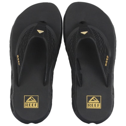Chinelo Reef Vision Black Gold