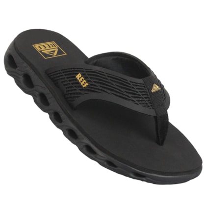 Chinelo Reef Vision Black Gold