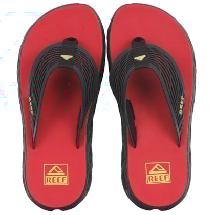 Chinelo Reef Vision Black Red