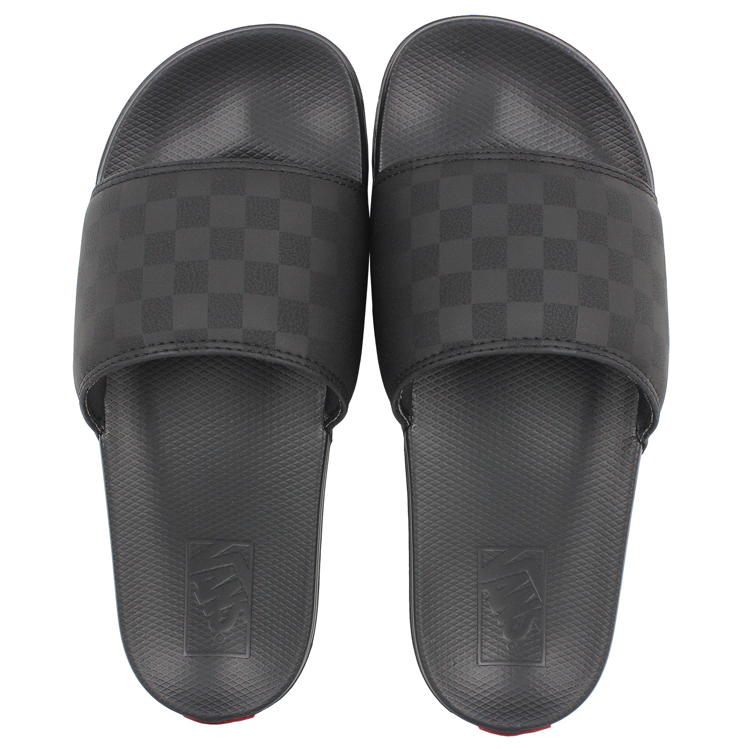 vans black slides