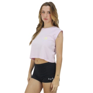 Cropped Hang Loose Flowers Rosa