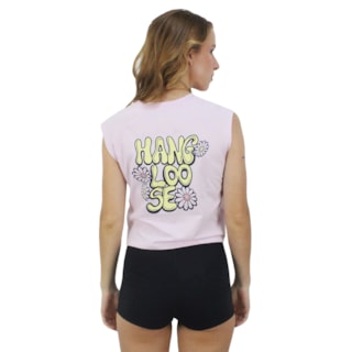 Cropped Hang Loose Flowers Rosa