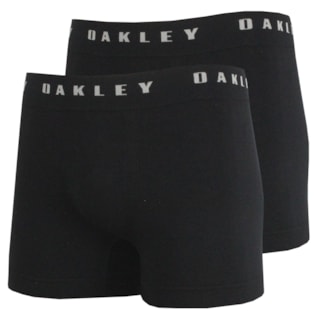 Cueca Boxer Oakley Kit com 2 Jet Black
