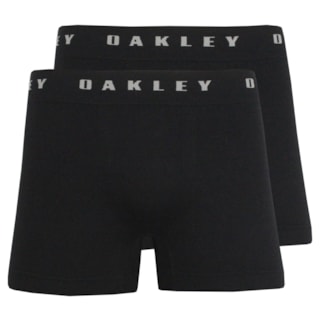 Cueca Boxer Oakley Kit com 2 Jet Black