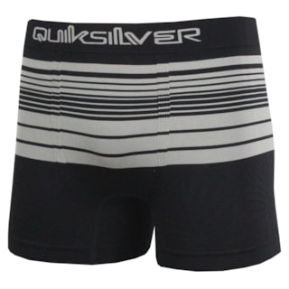 Cueca Boxer Quiksilver Seamless Preto Cinza Escuro