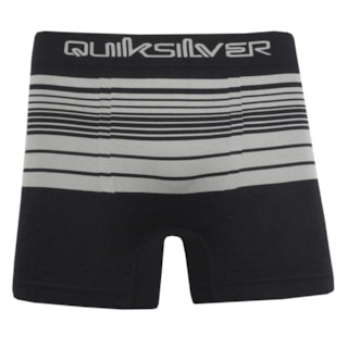 Cueca Boxer Quiksilver Seamless Preto Cinza Escuro