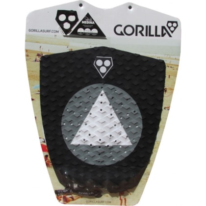 DECK ANTIDERRAPANTE GORILLA GRIP GABRIEL MEDINA PRETO E CINZA DECK ANTIDERRAPANTE GORILLA GRIP GABRIEL MEDINA PRETO E CINZA