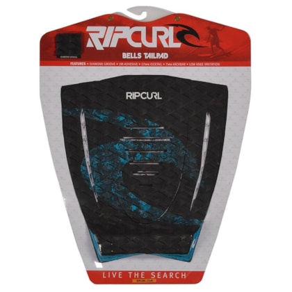 DECK ANTIDERRAPANTE RIP CURL BELLS BLACK LOGO AZUL DECK ANTIDERRAPANTE RIP CURL BELLS BLACK LOGO AZUL