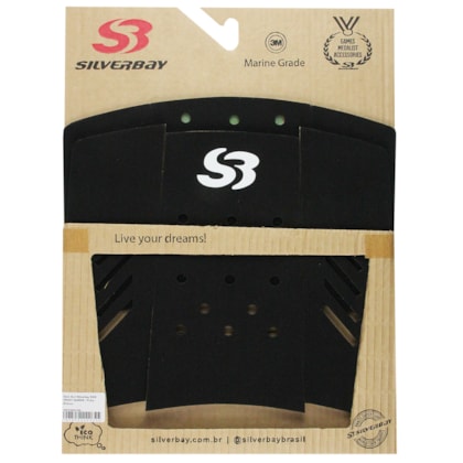 Deck Frontal para Prancha de Surf Silverbay SWK Preto Branco