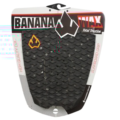 Deck para Prancha de Surf Banana Wax Original Traction Preto Deck para Prancha de Surf Banana Wax Original Traction Preto