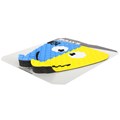 Deck para Prancha de Surf Bully´s Happy Bob Amarelo e Azul