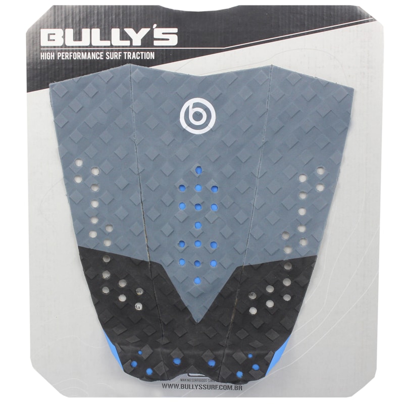 Deck para Prancha de Surf Bully´s Pro Model Nakagima Preto e Cinza