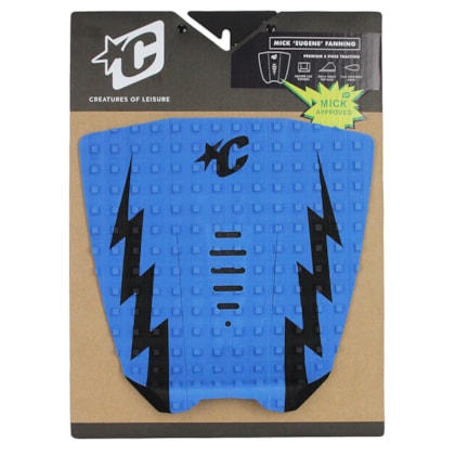 Deck para Prancha de Surf Creatures Mick Eugene Fanning Azul Preto