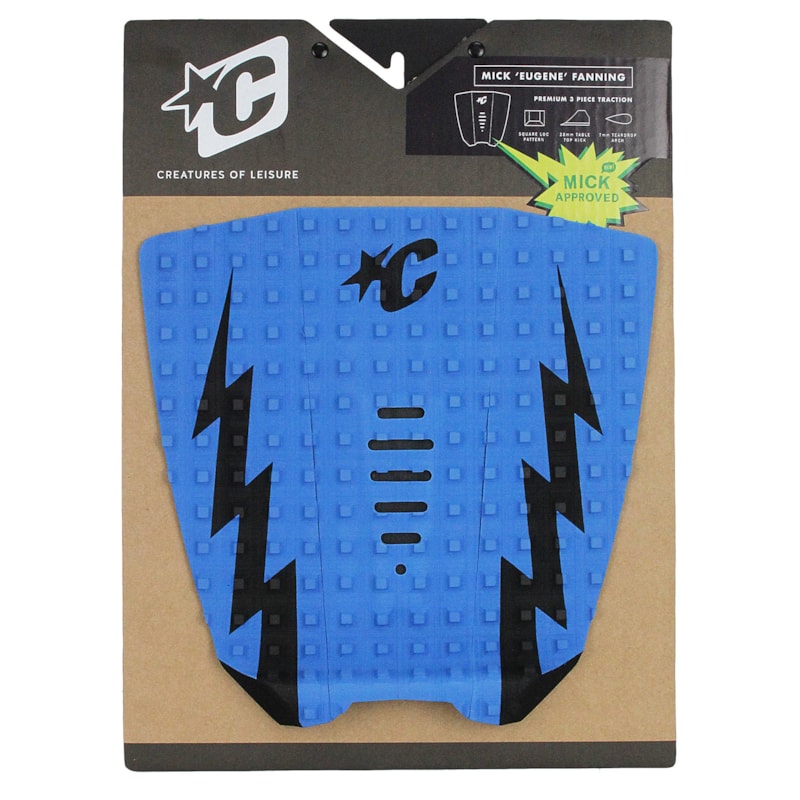 Deck para Prancha de Surf Creatures Mick Eugene Fanning Azul Preto