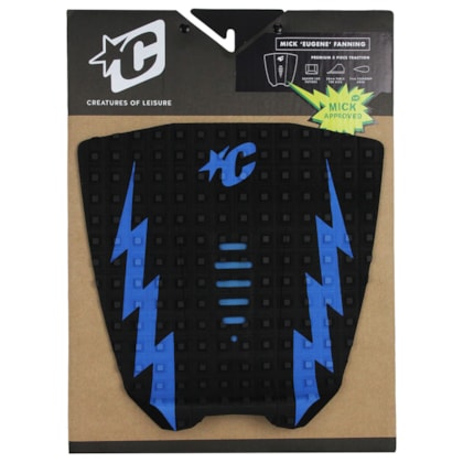 Deck para Prancha de Surf Creatures Mick Eugene Fanning Preto Azul
