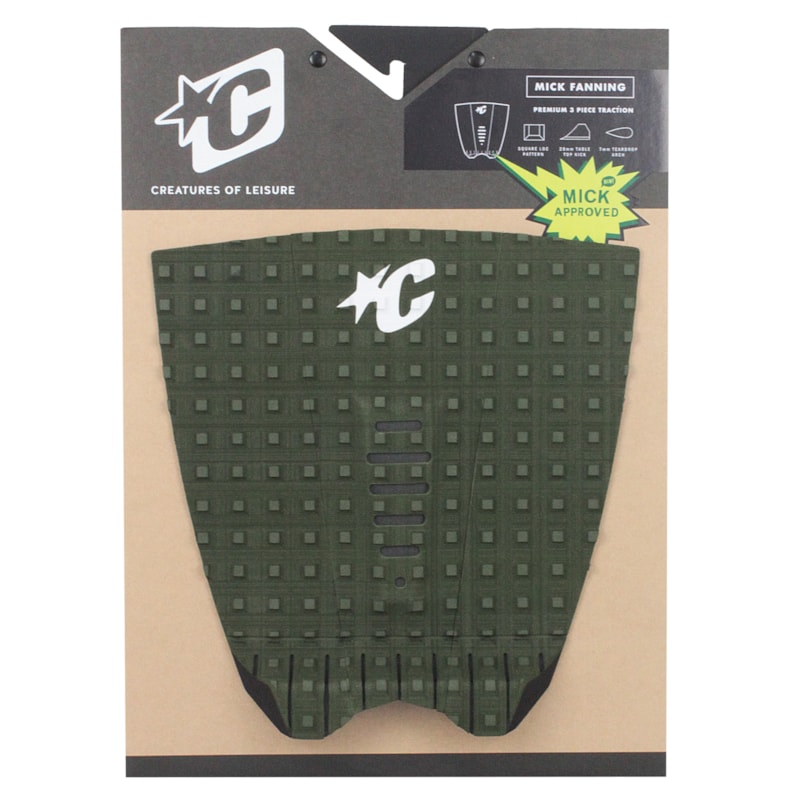 Deck para Prancha de Surf Creatures Mick Fanning Militar Branco