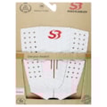 Deck para Prancha de Surf Silverbay Alpha Branco Vermelho