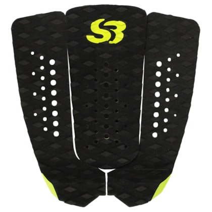 Deck para Prancha de Surf Silverbay Deep Preto Limão