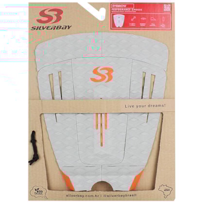 Deck para Prancha de Surf Silverbay Eyebrow Grey Orange