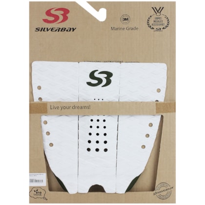 Deck para Prancha de Surf Silverbay Lion 2.0 Branco Militar