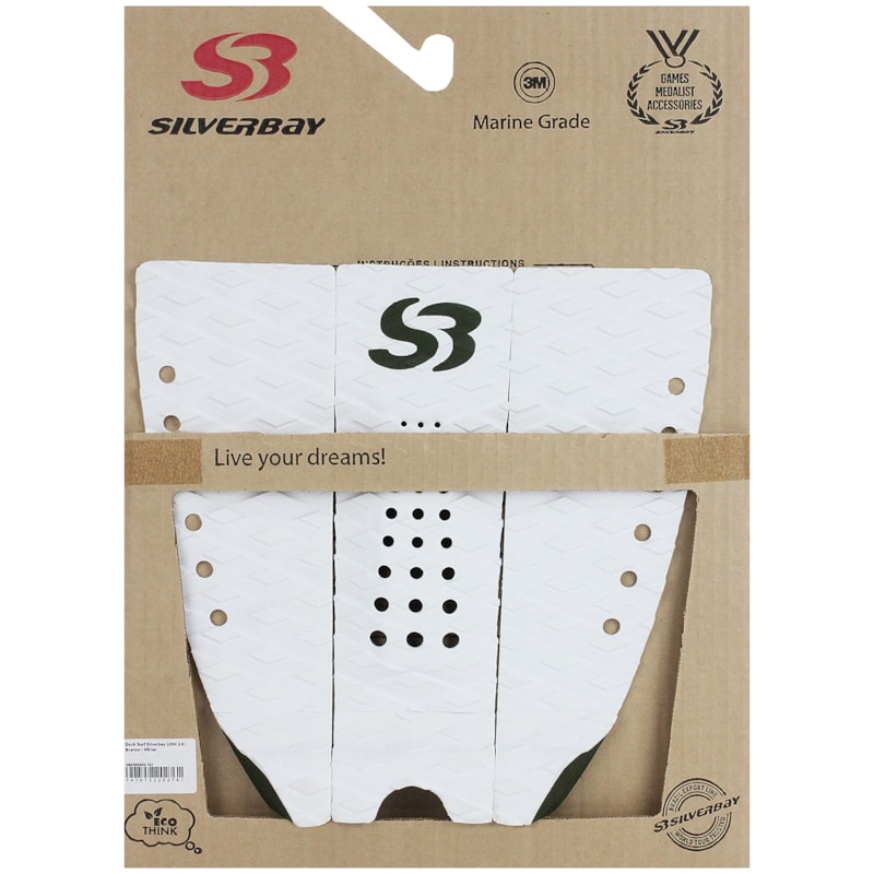 Deck para Prancha de Surf Silverbay Lion 2.0 Branco Militar