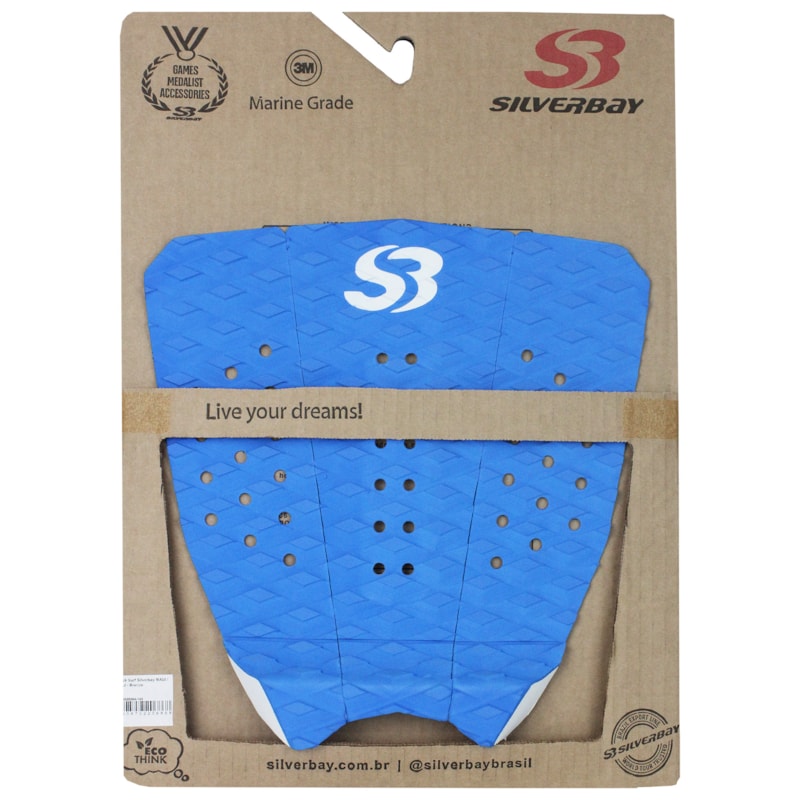 Deck para Prancha de Surf Silverbay Maui Azul Branco