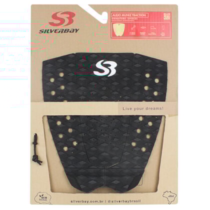 Deck para Prancha de Surf Silverbay Signature Alejo Muniz Black Black