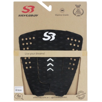 Deck para Prancha de Surf Silverbay Signature Mike Rodrigues Black White