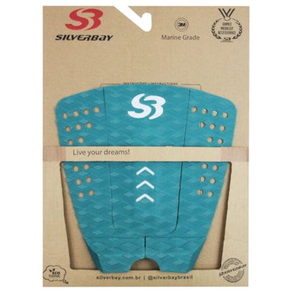 Deck para Prancha de Surf Silverbay Signature Mike Rodrigues Petróleo Branco