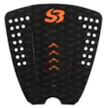 Deck para Prancha de Surf Silverbay Signature Mike Rodrigues Preto Laranja